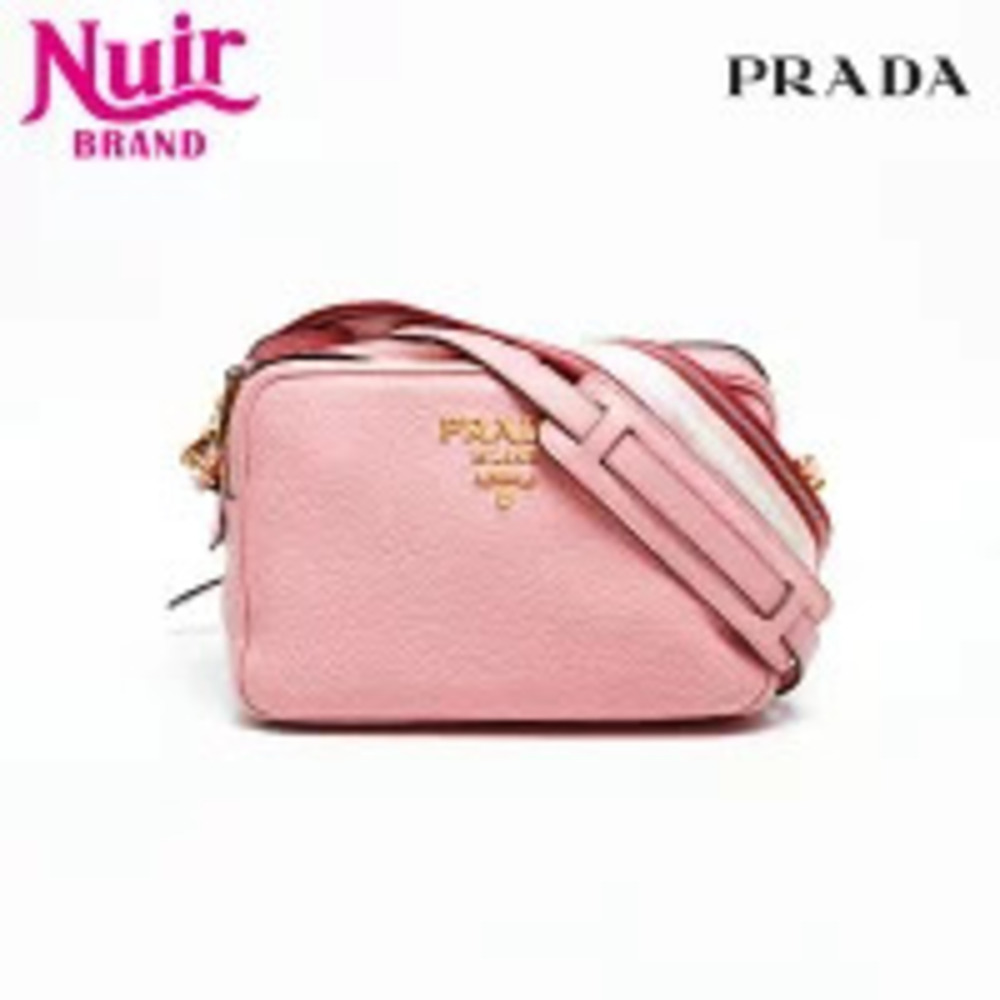Prada Leather Camera Bag Shoulder Pink